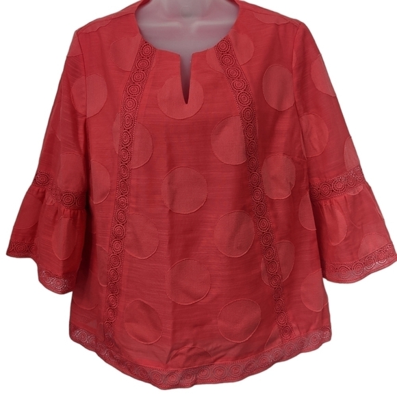 Chico's Boho Circle Design Popover Sz 1P/SP - Picture 1 of 13